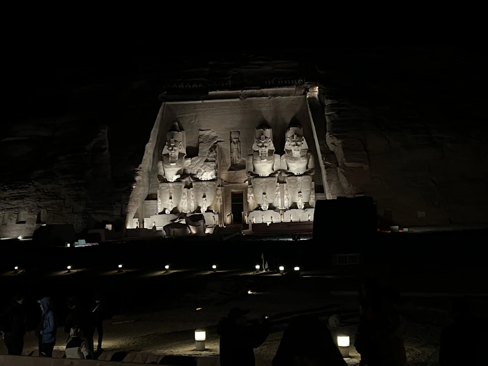 Abu Simbel at night
